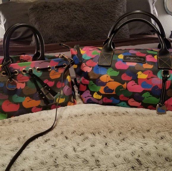 Pair of Dooney&Bourke wonderducks (plus wallet) - Picture 1 of 7